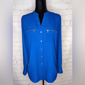 Calvin Klein Vibrant Blue Button Down Shirt